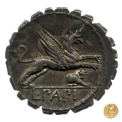 384/1 - denario L. Papius 79 BC (Roma)