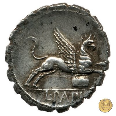 384/1 - denario L. Papius 79 BC (Roma)