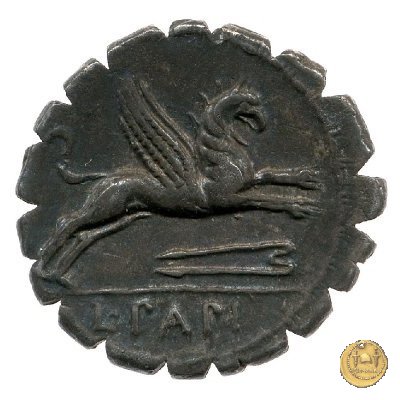 384/1 - denario L. Papius 79 BC (Roma)