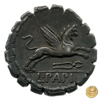 384/1 - denario L. Papius 79 BC (Roma)