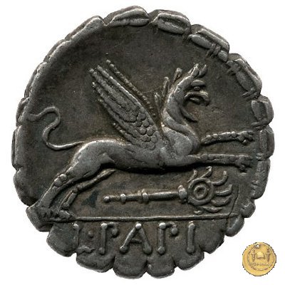 384/1 - denario L. Papius 79 BC (Roma)