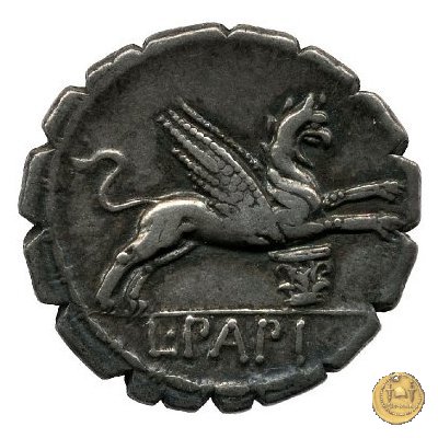 384/1 - denario L. Papius 79 BC (Roma)