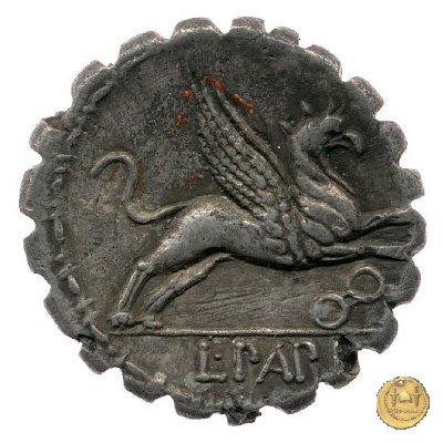 384/1 - denario L. Papius 79 BC (Roma)