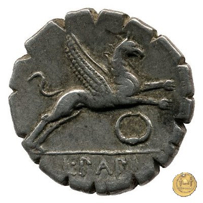 384/1 - denario L. Papius 79 BC (Roma)