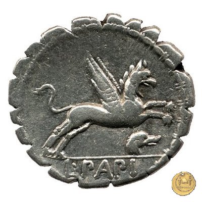 384/1 - denario L. Papius 79 BC (Roma)