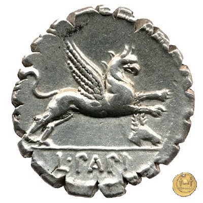 384/1 - denario L. Papius 79 BC (Roma)