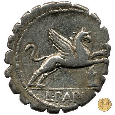 384/1 - denario L. Papius 79 BC (Roma)