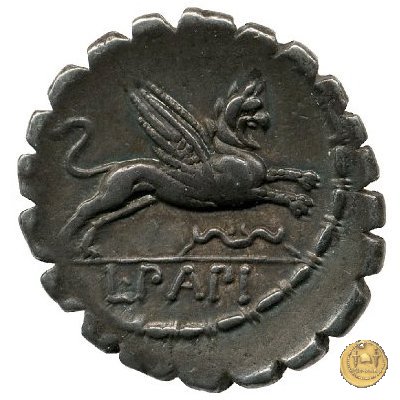 384/1 - denario L. Papius 79 BC (Roma)