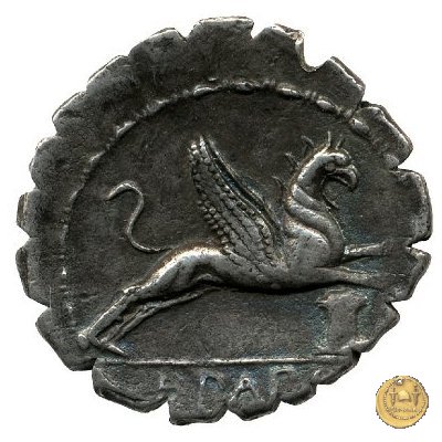 384/1 - denario L. Papius 79 BC (Roma)