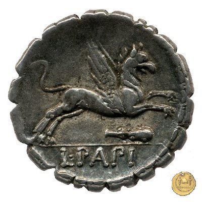 384/1 - denario L. Papius 79 BC (Roma)