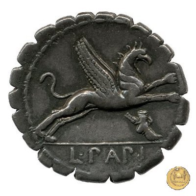 384/1 - denario L. Papius 79 BC (Roma)