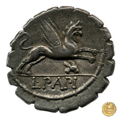 384/1 - denario L. Papius 79 BC (Roma)