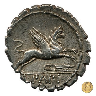 384/1 - denario L. Papius 79 BC (Roma)