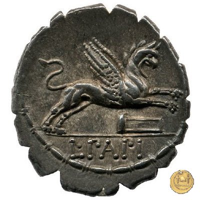 384/1 - denario L. Papius 79 BC (Roma)