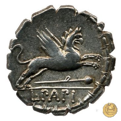 384/1 - denario L. Papius 79 BC (Roma)