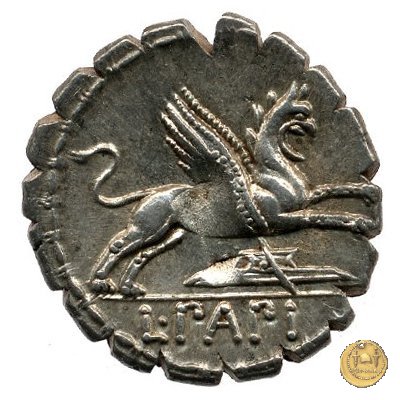 384/1 - denario L. Papius 79 BC (Roma)