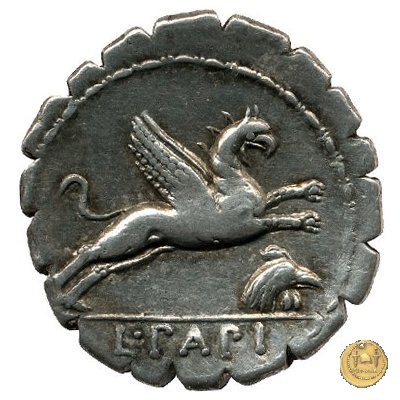 384/1 - denario L. Papius 79 BC (Roma)