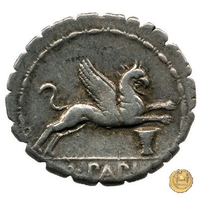 384/1 - denario L. Papius 79 BC (Roma)