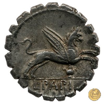 384/1 - denario L. Papius 79 BC (Roma)