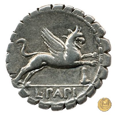 384/1 - denario L. Papius 79 BC (Roma)