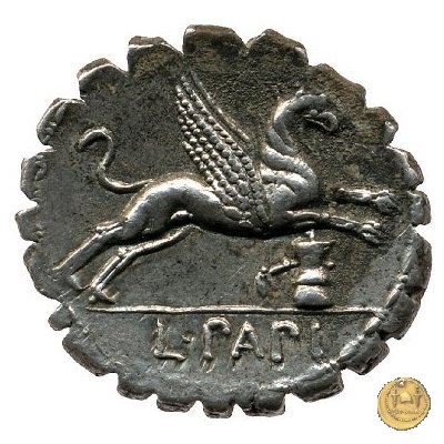 384/1 - denario L. Papius 79 BC (Roma)