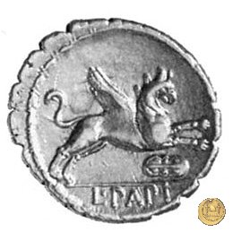 384/1 - denario L. Papius 79 BC (Roma)