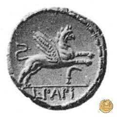 384/1 - denario L. Papius 79 BC (Roma)