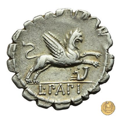 384/1 - denario L. Papius 79 BC (Roma)