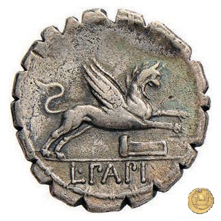 384/1 - denario L. Papius 79 BC (Roma)