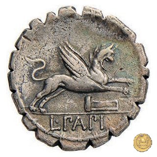 384/1 - denario L. Papius 79 BC (Roma)