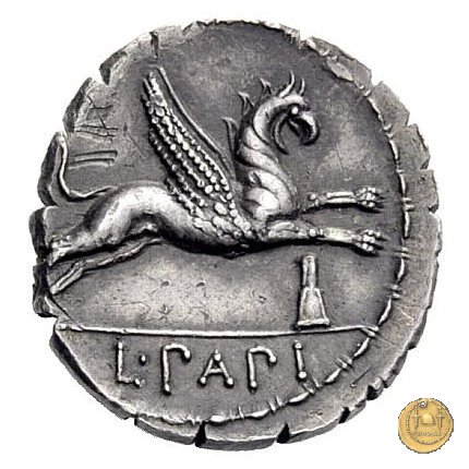 384/1 - denario L. Papius 79 BC (Roma)