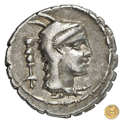 384/1 - denario L. Papius 79 BC (Roma)