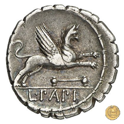 384/1 - denario L. Papius 79 BC (Roma)