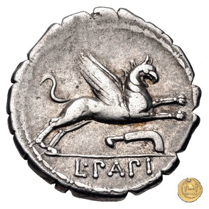 384/1 - denario L. Papius 79 BC (Roma)