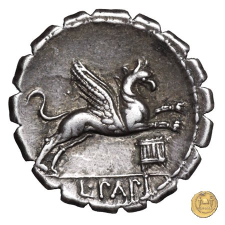 384/1 - denario L. Papius 79 BC (Roma)