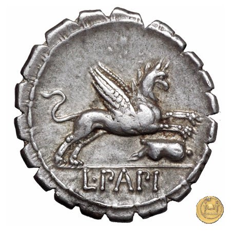 384/1 - denario L. Papius 79 BC (Roma)