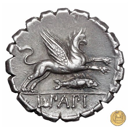 384/1 - denario L. Papius 79 BC (Roma)