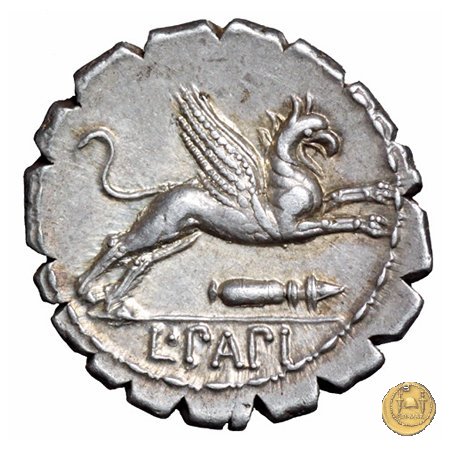 384/1 - denario L. Papius 79 a.C. (Roma)