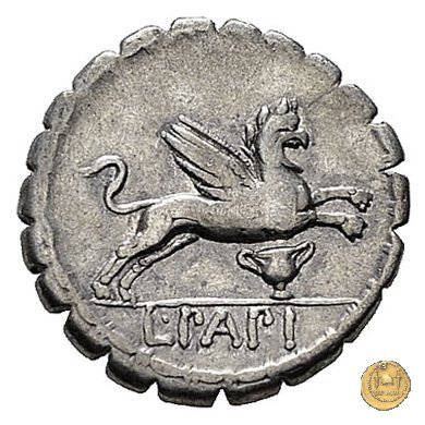 384/1 - denario L. Papius 79 BC (Roma)