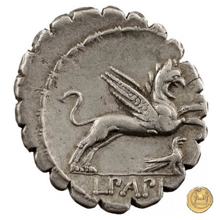 384/1 - denario L. Papius 79 BC (Roma)