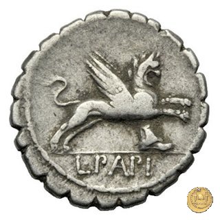 384/1 - denario L. Papius 79 BC (Roma)