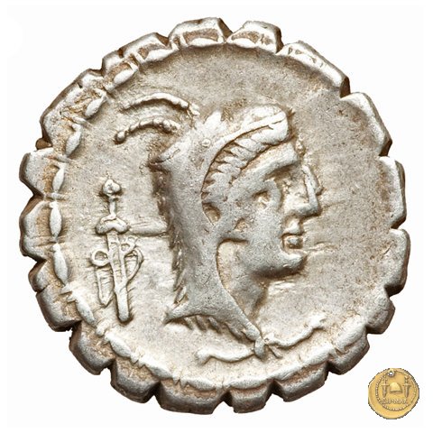 384/1 - denario L. Papius 79 BC (Roma)