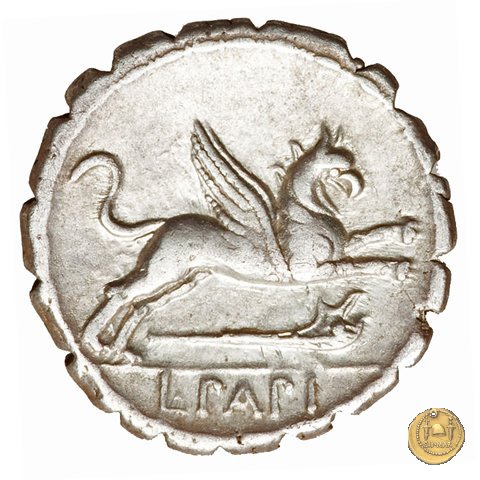 384/1 - denario L. Papius 79 a.C. (Roma)
