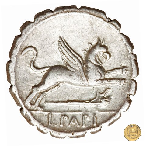 384/1 - denario L. Papius 79 BC (Roma)