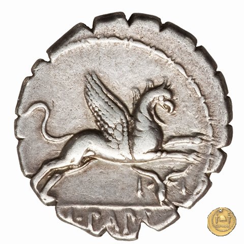 384/1 - denario L. Papius 79 BC (Roma)