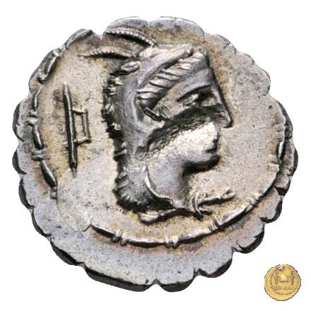 384/1 - denario L. Papius 79 BC (Roma)