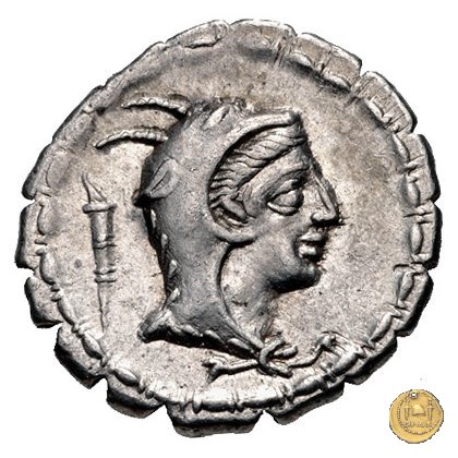 384/1 - denario L. Papius 79 BC (Roma)