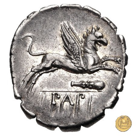 384/1 - denario L. Papius 79 BC (Roma)