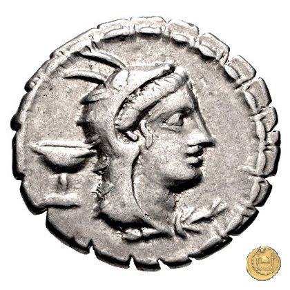 384/1 - denario L. Papius 79 BC (Roma)