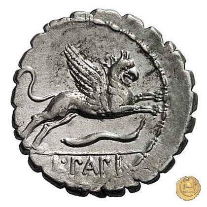 384/1 - denario L. Papius 79 BC (Roma)